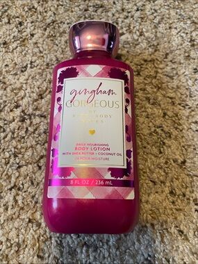 Bath & Body Works Gingham Gorgeous Body Lotion - Hot Pink and Rose Gold